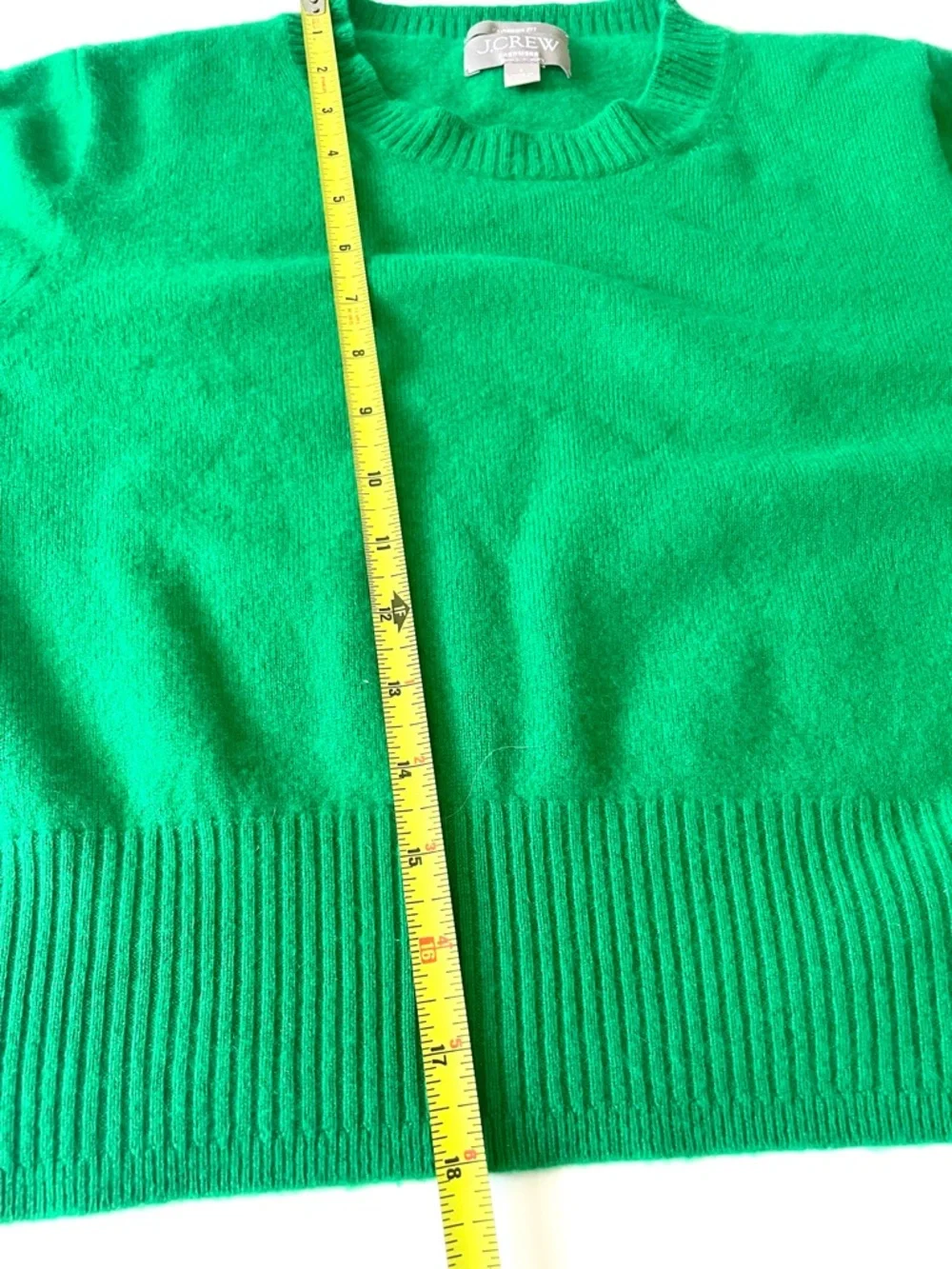 J. Crew Green Crewneck Sweater